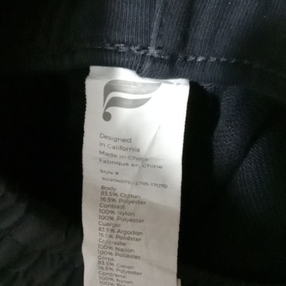 FABLETICS BOBBIE GLAM BLACK/CASTLE SHORTS SZ XXL - Picture 6 of 10